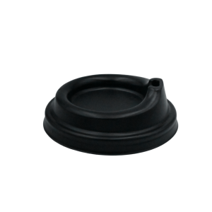 Pacifier Cap For Paper Cup 12oz, Black (100 pcs.)